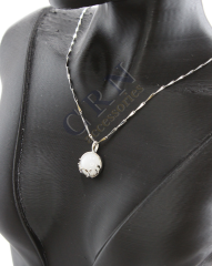 Geyik Boynuzu Detaylı Suni İnci Kolye