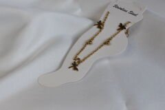 Golden Dragonfly - Paslanmaz Çelik Halhal