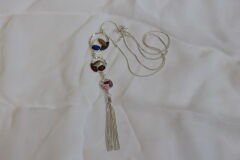 Amber Flow Silver - Mineli Bohem Kolye