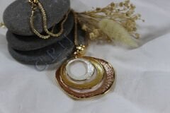 Trinity Wave - Vintage Mineli Bohem Kolye