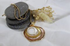 Trinity Wave - Vintage Mineli Bohem Kolye