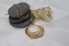 Trinity Wave - Vintage Mineli Bohem Kolye
