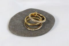 Orbit Shine – Altın Kaplama Yüzük Seti