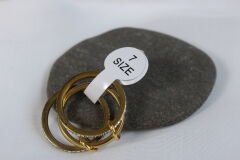 Orbit Shine – Altın Kaplama Yüzük Seti