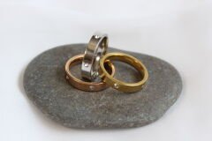 Trio Luxe – Üç Renk Yüzük Seti