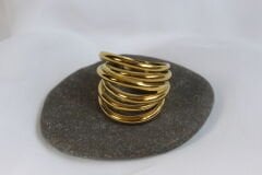 Spiral Aura – Altın Kaplama Halka Yüzük