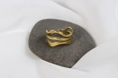 Fluid Form – Modern Minimal Yüzük Seti (4’lü Karışık)