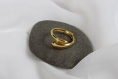 Fluid Form – Modern Minimal Yüzük Seti (4’lü Karışık)