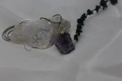 Mystic Amethyst – Ham Doğal Ametist Taşı Kolye