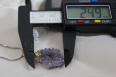 Mystic Amethyst – Ham Doğal Ametist Taşı Kolye