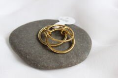 Golden Loop – Zincir Halka Yüzük Seti (3'lü)