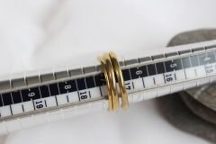 Golden Loop – Zincir Halka Yüzük Seti (3'lü)