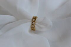 Heartline – Altın Kaplama Kalp Yüzük