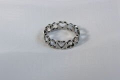 Silver Pulse – Gümüş Kaplama Kalp Yüzük