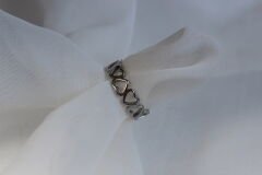 Silver Pulse – Gümüş Kaplama Kalp Yüzük