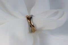 Trio Line – Üç Renk Sade Yüzük Seti