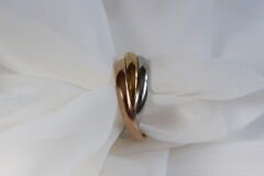 Trio Line – Üç Renk Sade Yüzük Seti