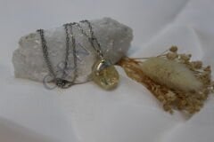 Citrine Calm - Naturel Sitrin Taşı Kolye