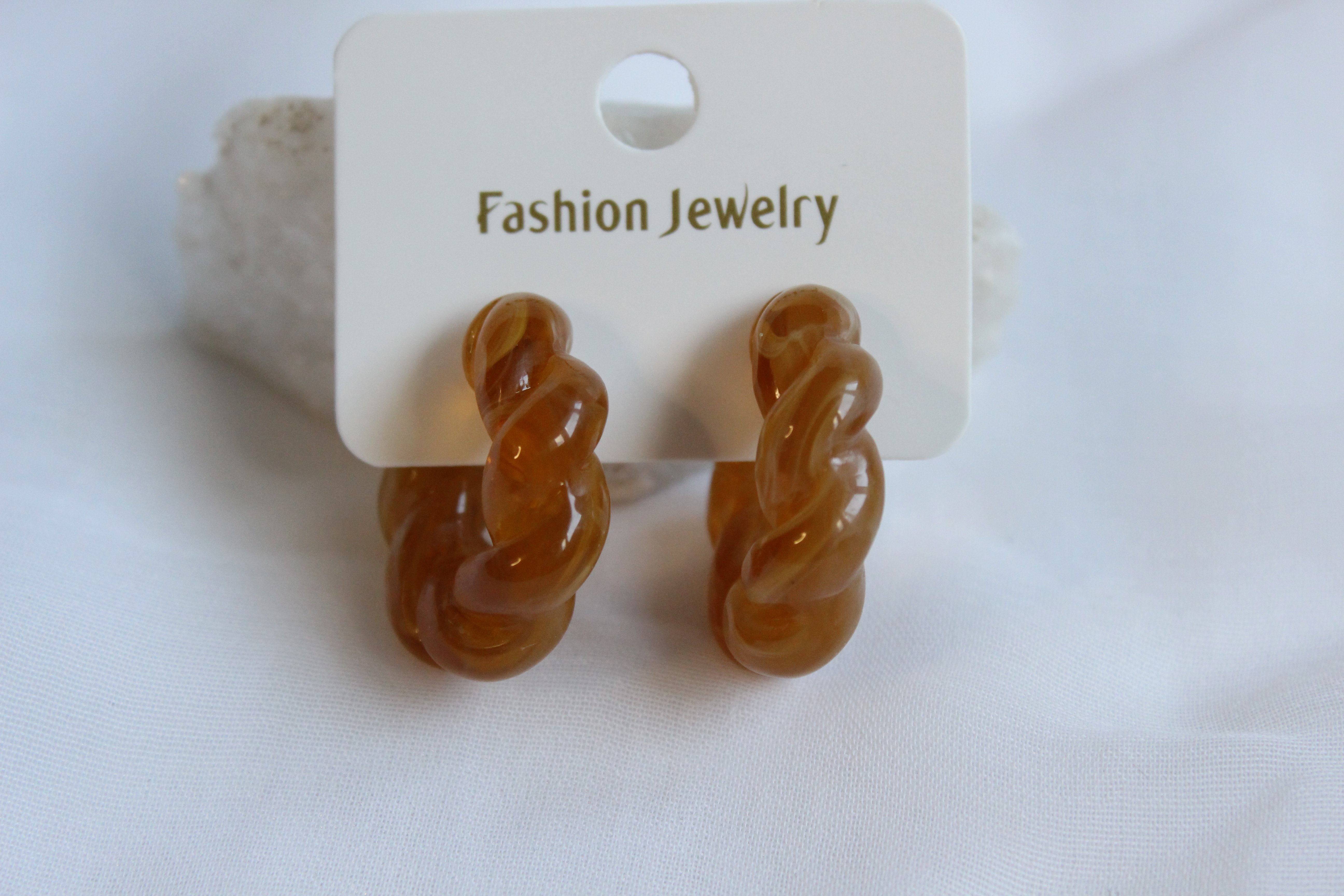 Honey Coil - Karamel Spiral Küpe