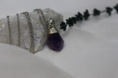 Mystic Mind - Naturel Ametist Kolye