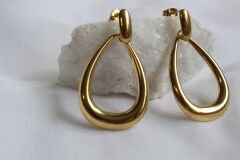 Aurora Loop - Damla Form Çelik Küpe