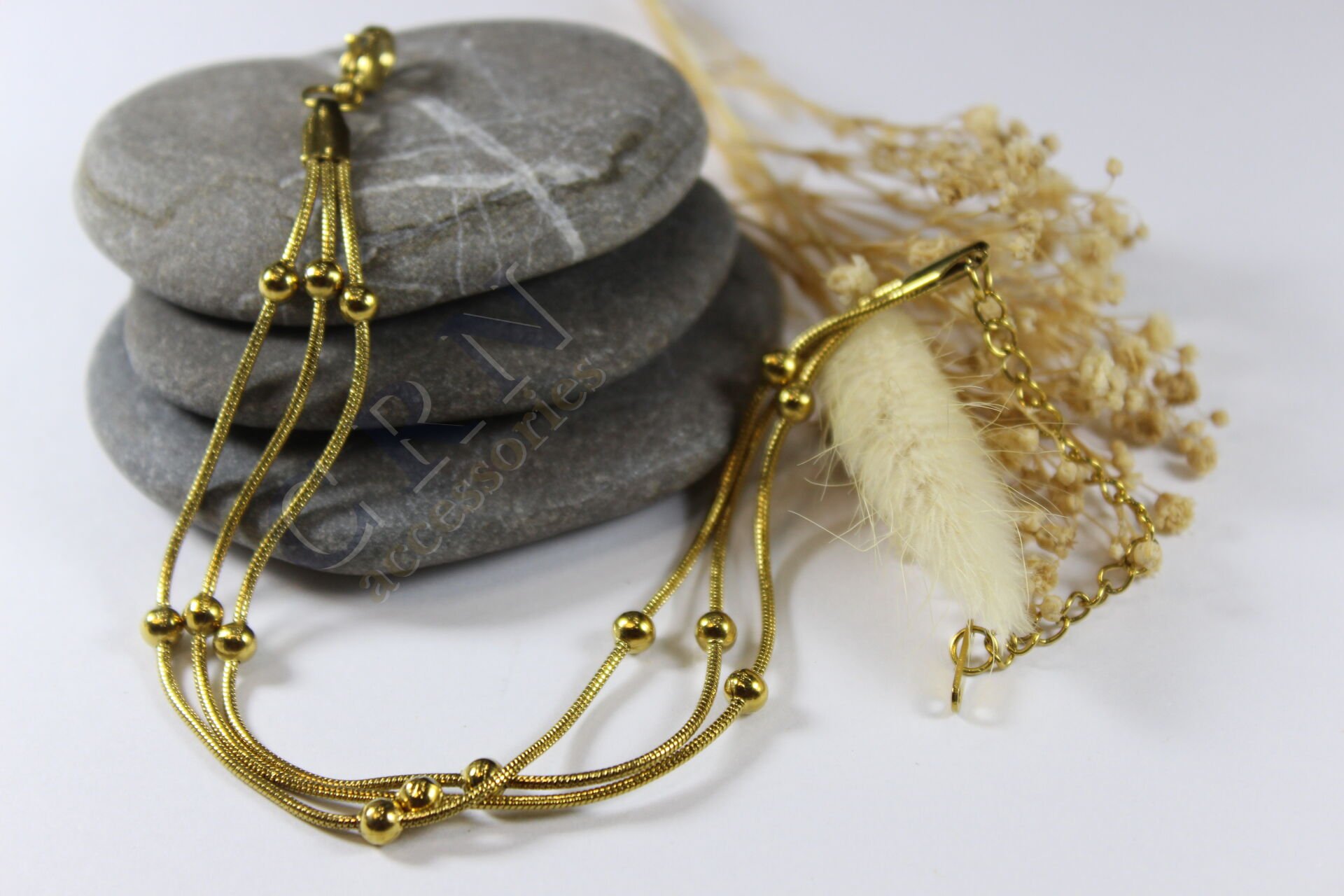 Gold Motion - Dorikalı Gold Çelik Bileklik