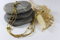 Gold Motion - Dorikalı Gold Çelik Bileklik