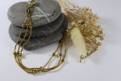Gold Motion - Dorikalı Gold Çelik Bileklik