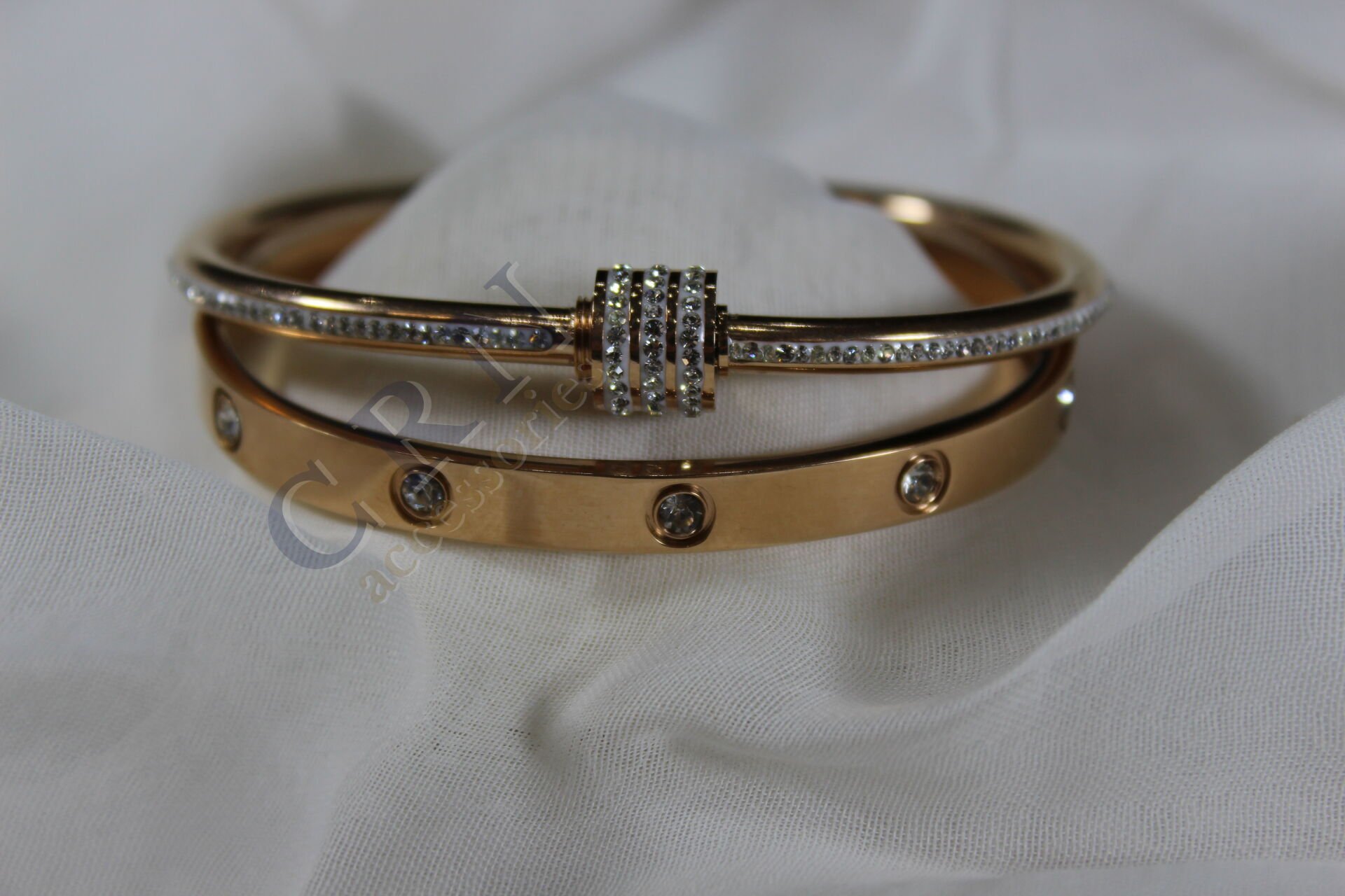 Gilded Duoi– Taş Detaylı Kelepçe Seti