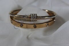 Gilded Duoi– Taş Detaylı Kelepçe Seti