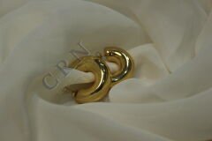 Bold Loop - Gold Bombeli Küpe