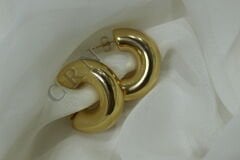 Bold Loop - Gold Bombeli Küpe