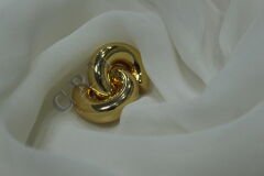 Bold Loop - Gold Bombeli Küpe