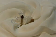 Midnight Flow - Sallantılı Kare Gold Küpe