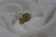 Heartbeat Glow - Tombul Halka Kalp Detaylı Küpe