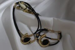 Luna Noir Set – Siyah Taşlı Modern Kolye & Bileklik