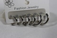 6'lı Çelik Halka Küpe