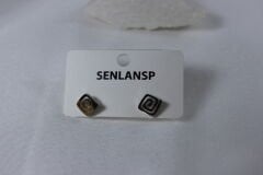 Minimal Kare Çelik Küpe