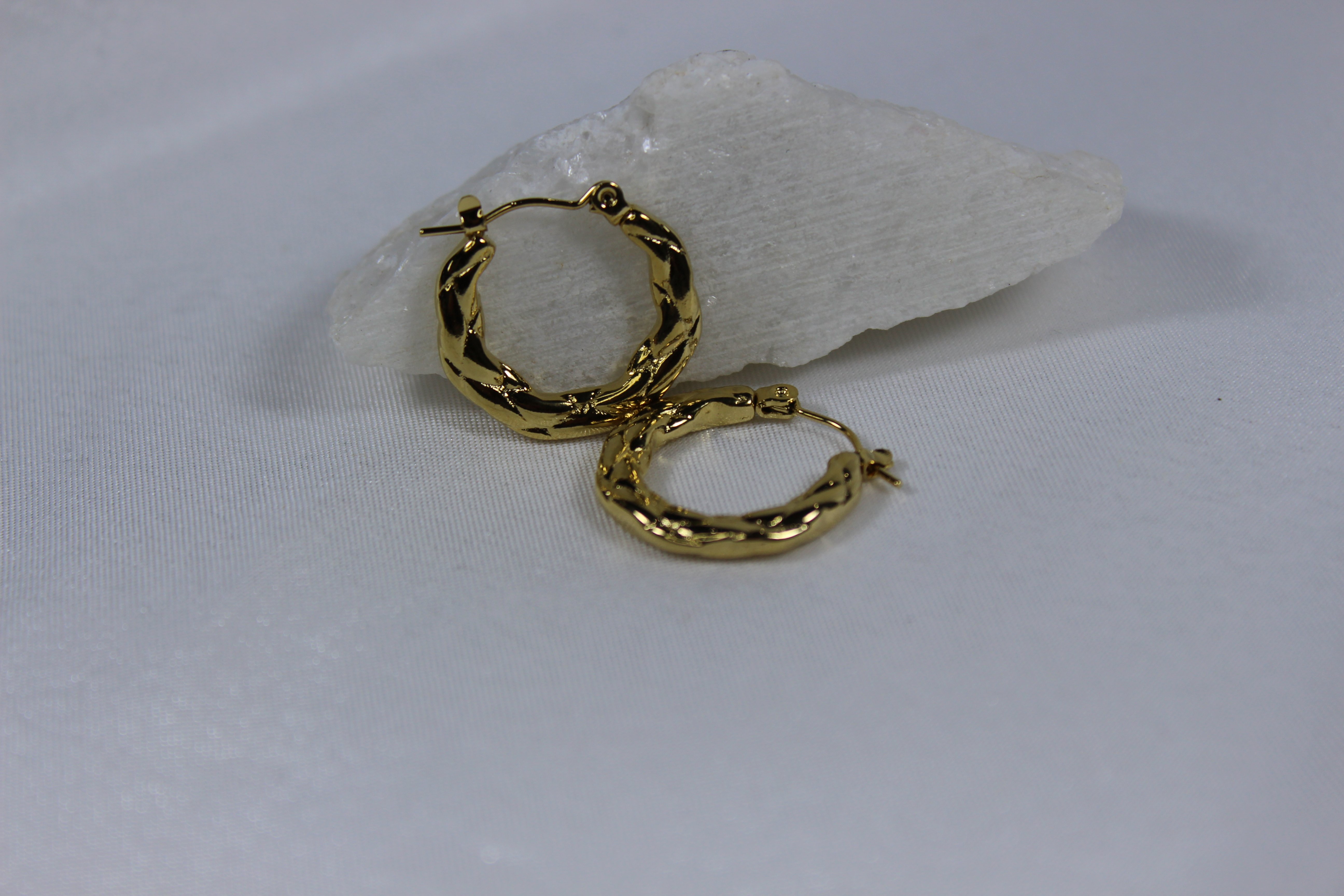 Arp Küpe - Altın Kaplama Çelik