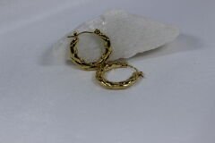 Arp Küpe - Altın Kaplama Çelik