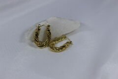 Arp Burgu Küpe - Altın Kaplama Çelik