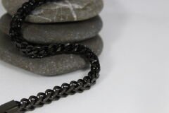 Black Steel Core – Siyah Paslanmaz Çelik Erkek Bileklik