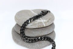 Black Steel Core – Siyah Paslanmaz Çelik Erkek Bileklik