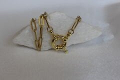 Golden Link – Halkalı Zincir Kolye