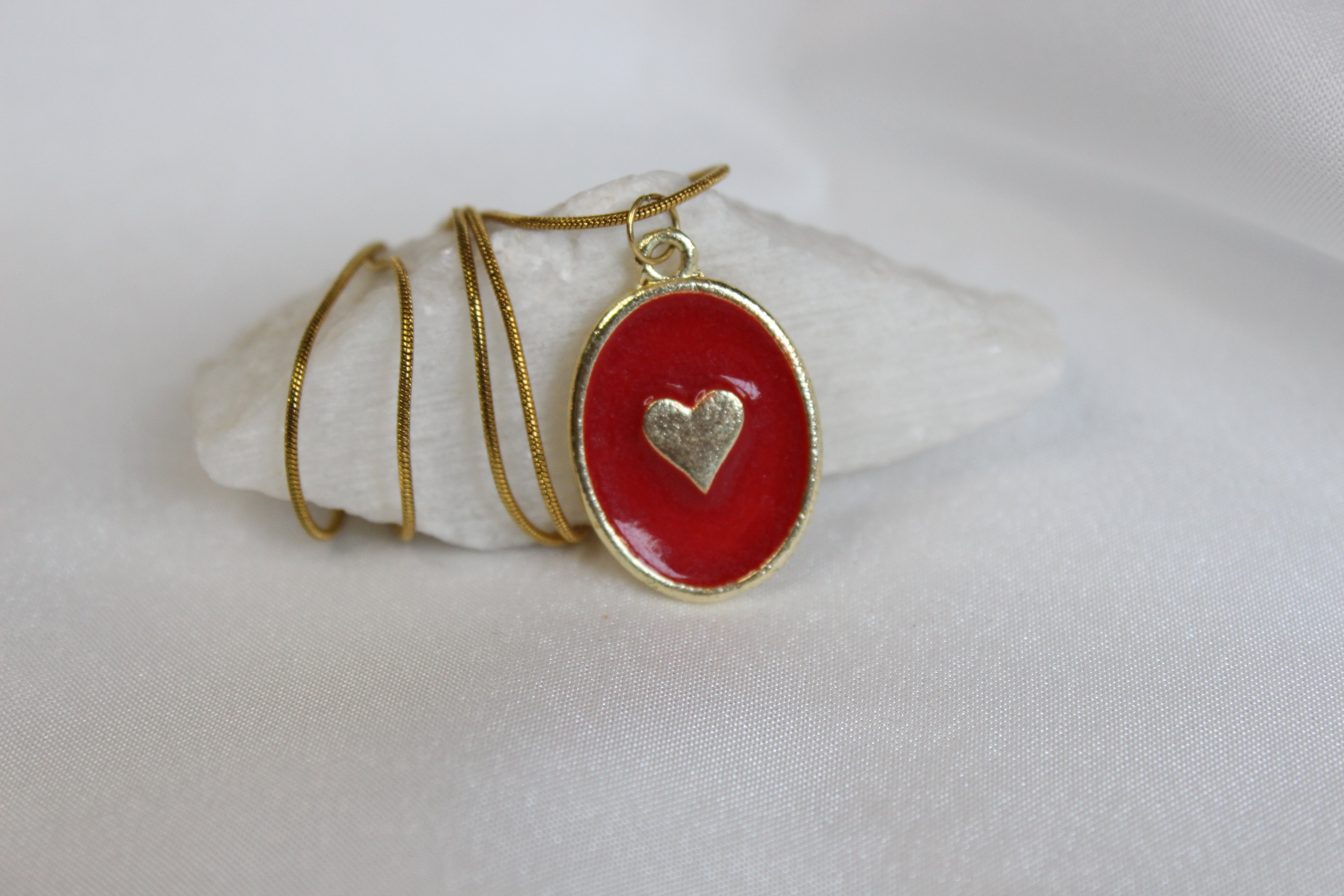 Scarlet Heart – Mineli Kalp Kolye