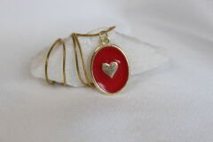 Scarlet Heart – Mineli Kalp Kolye