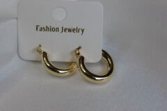 Luna Bold – Kalın Form Halka Küpe